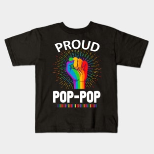 Proud Pop-Pop Gay Lgbt Kids T-Shirt